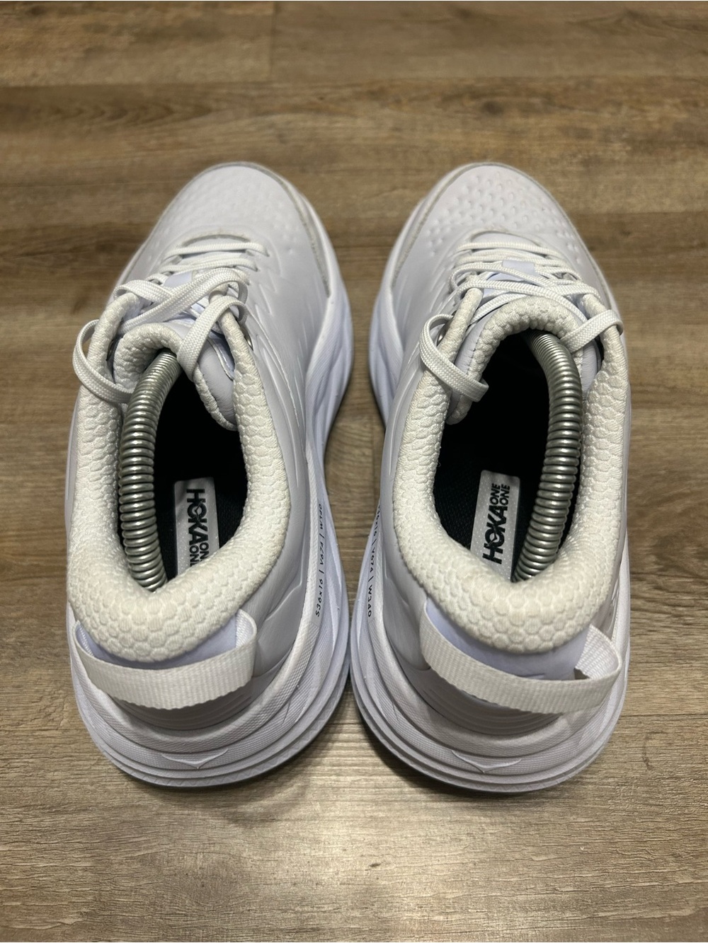 Hoka One One Bondi SR Women's Size 10 White Athletic Sneakers Slip Resistant - Picture 4 of 11